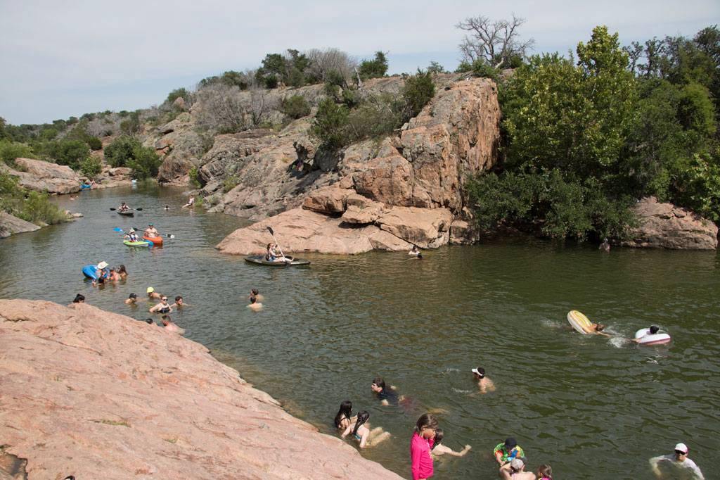 Devil's Waterhole at Inks Lake State Park