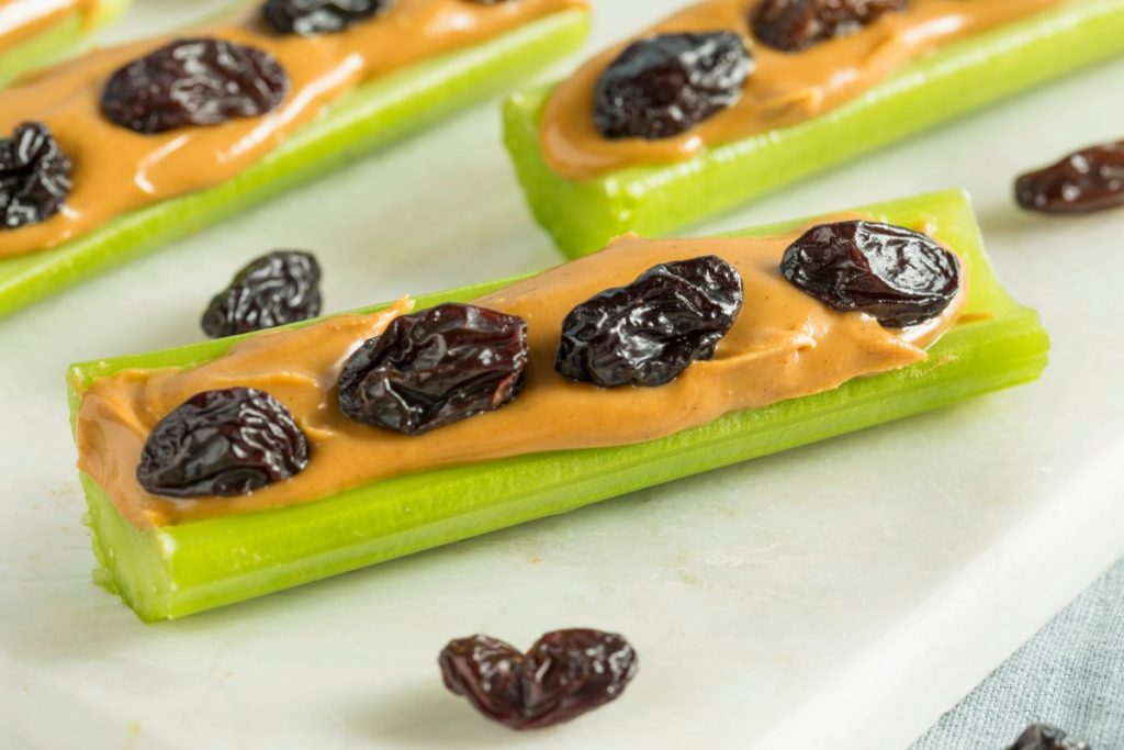 ants on a log snack