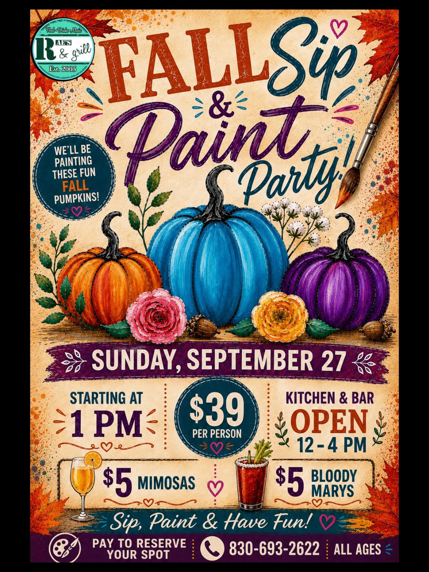 Sip and Paint Sept 27