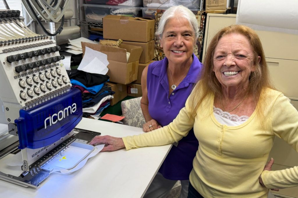 Susie Hall (left) and Karen Call of Thread and Needle Creation