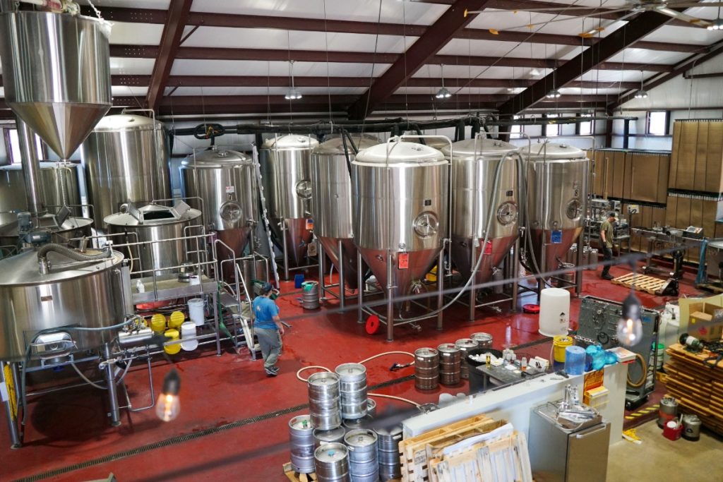 Save the World Brewing Co brew room